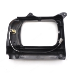ครอบไฟหน้า กรอบไฟหน้า ข้างซ้าย 1 ชิ้น สีเทา สำหรับ Toyota RN40 Pick Up ปี 1979-1983